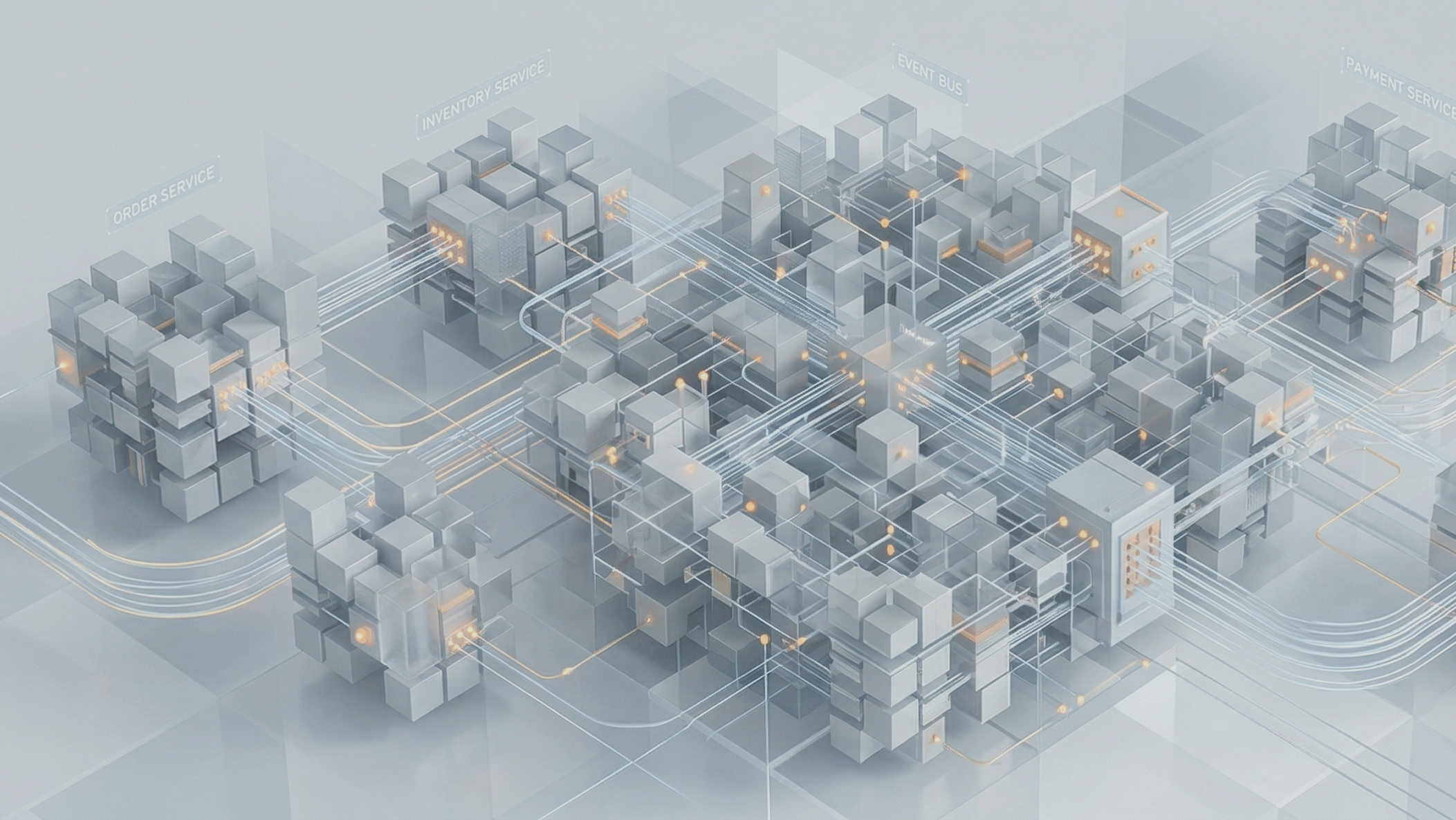 Network interaction of microservices, API gateways, and distributed system architecture